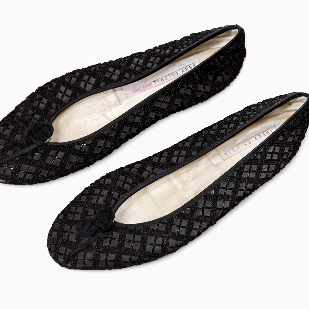 Vintage Beaded Women's Flats